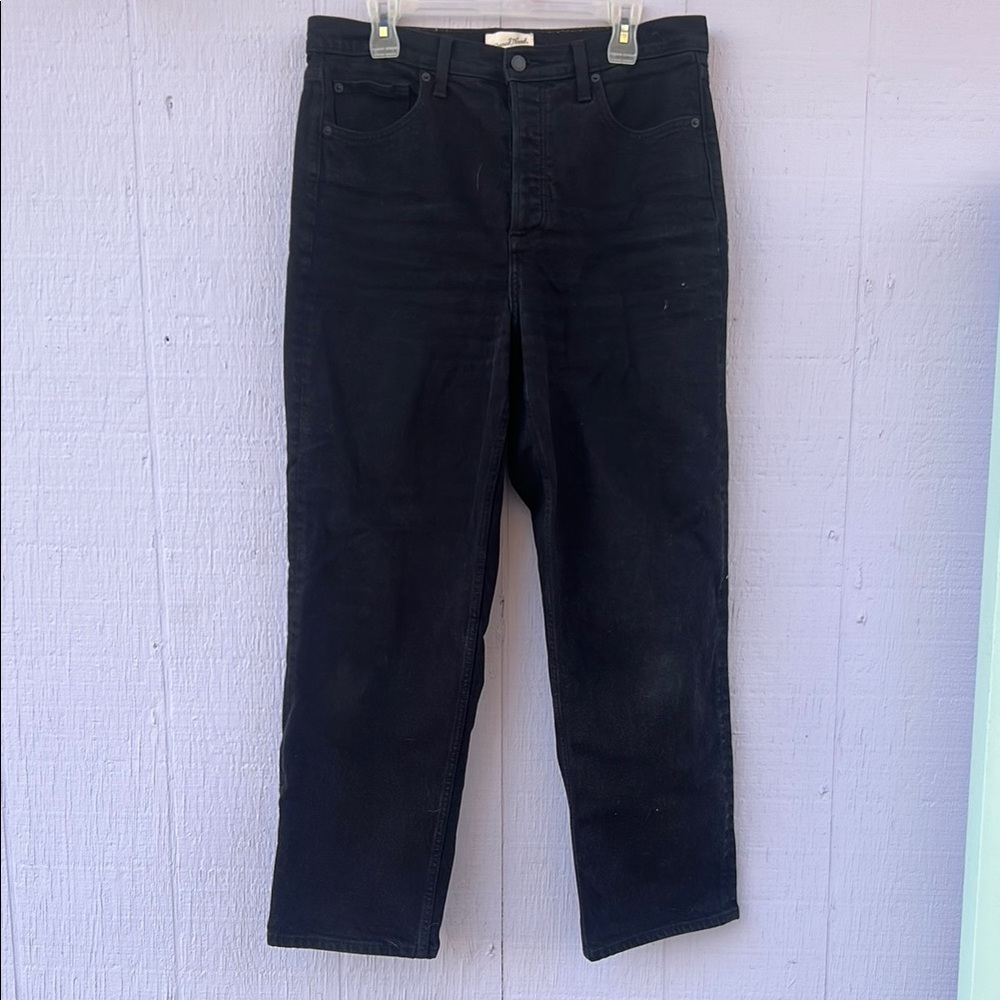 Universal Thread Black Denim Wide Straight Cut Jeans